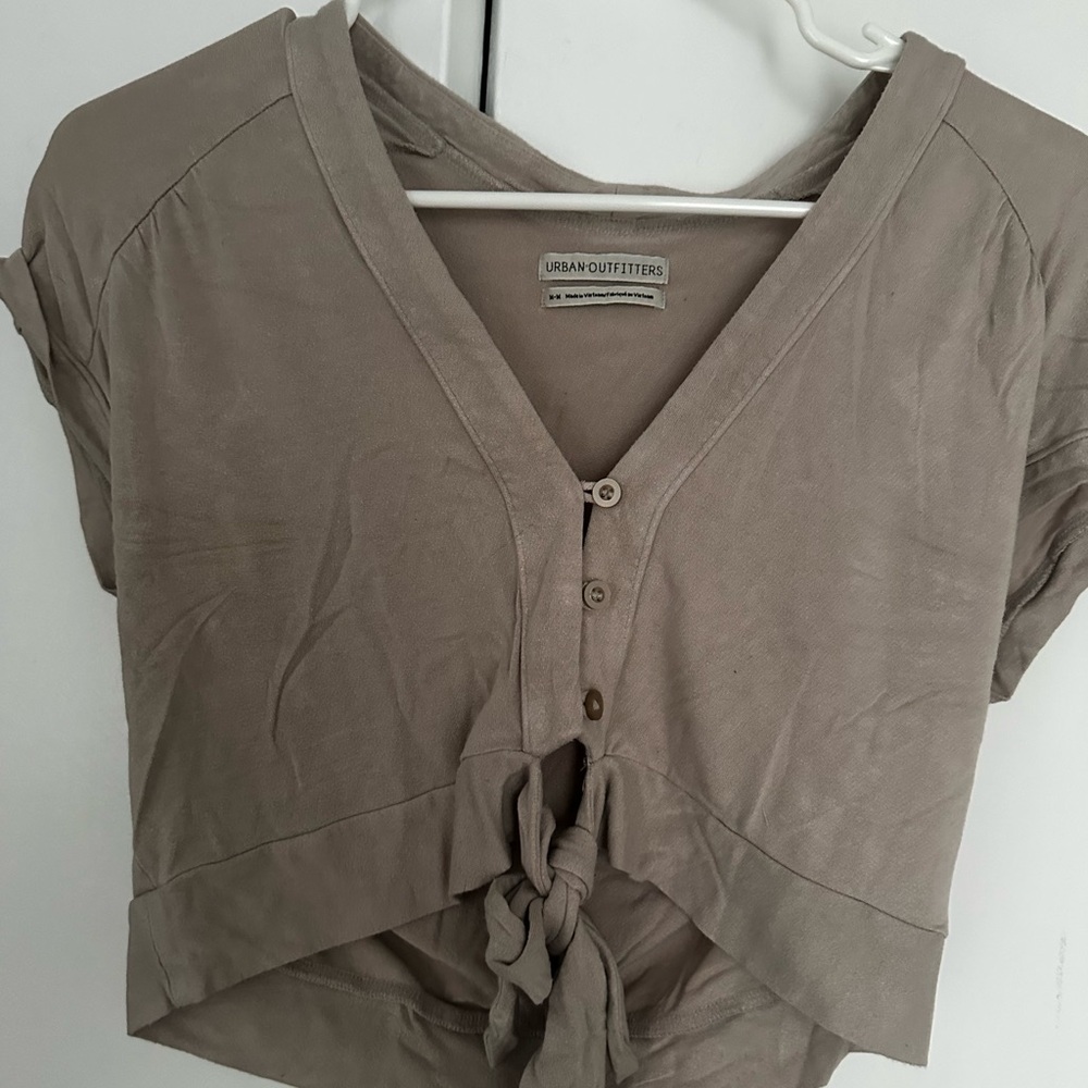 Urban Outfitters Taupe Crop Top